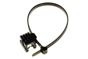 TA00227ADD - M4.6(W)x200(L) SINGLE HD CABLE TIE W/CLIP TYP A  NYL