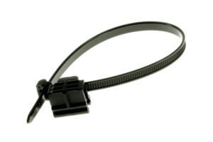 TA00234ADD - M4.6(W)x200(L) SINGLE HD CABLE TIE W/ CLIP 1-3 TYP D