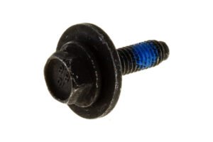 BF01997ADD - M6-1x20 HEX FLG SEMS BOLT DOG PT W/PATCH ZN/AL/BLK