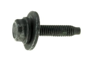BF02027ADD - M6-1x25 HEX FLG SEMS BOLT DOG PT W/PATCH ZN/AL/BLK