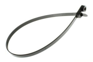 TA00278ADD - 7.6(W)x395(L) 1/4 SCR CBL STRP PA66 BLK