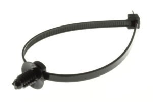 TA00287ADD - 4.6(W)x203.2(L) CBL TIE   w/FIR TREE PLUG PA66 BLK