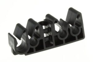 RX00766ADD - 6.35(D)x9.75(D) BRK LINE  CLIP PA66 BLK