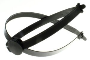 TA00330ADD - T120 DBL CBL TIE STRAP    15-98mm BNDL PA66 BLK