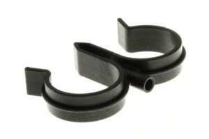 RX01100ADD - 25(D) DBL TUBE CLIP       PA66-GF25