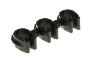 RX01118ADD - 10(D)mm TRIPLE TUBE CLIP  PA66 BLACK