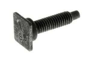 SS00254ADD - M6-1.0x23 SPCL STUD, SQ BASE, DOG PT PC8.8 ZN/AL/BLK