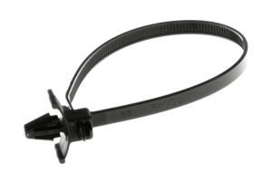 TA00343ADD - 198(L)x4.8(W) CBL TIE w/  ARRW PLUG PA66 BLK